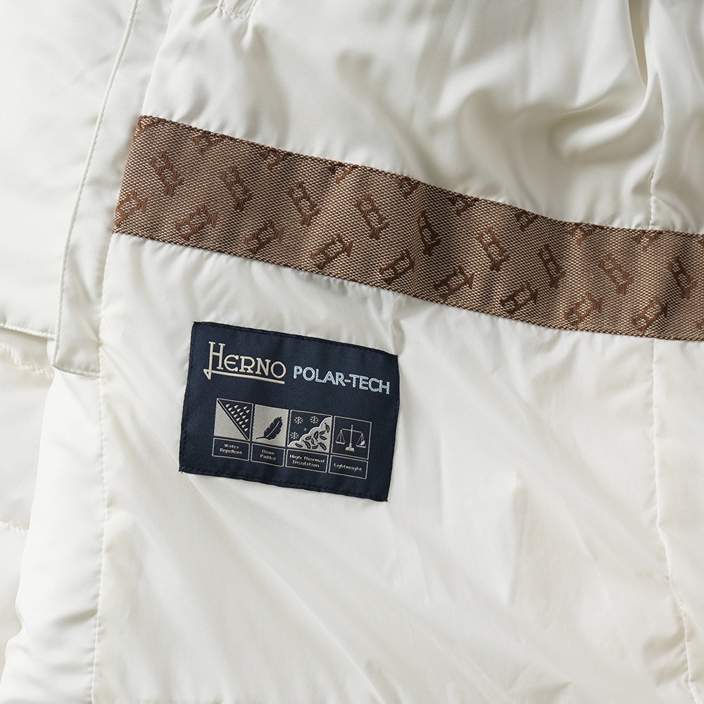 HERNO ヘルノ ARENDELLE ポリエステル デタッチャブルライニング 3B ダウンジャケット PI001177U-12414Z WHITE