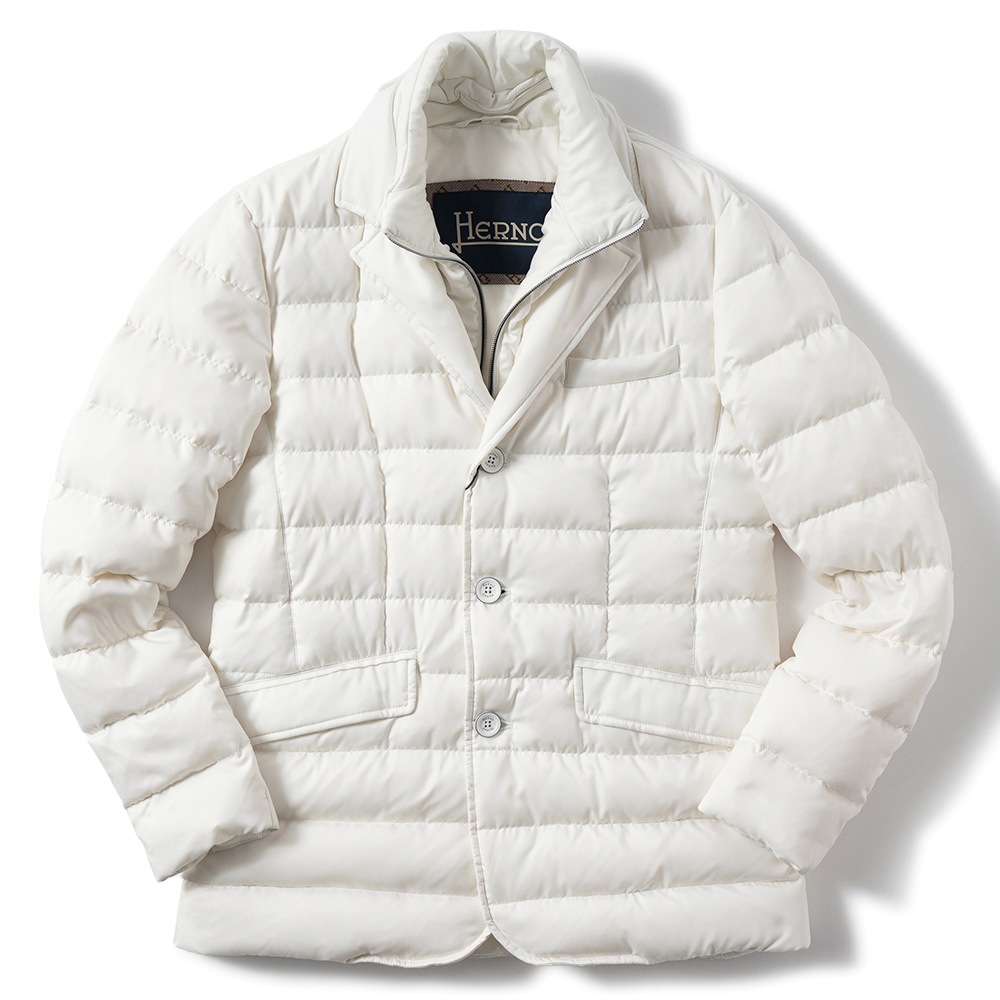 HERNO ヘルノ ARENDELLE ポリエステル デタッチャブルライニング 3B ダウンジャケット PI001177U-12414Z WHITE