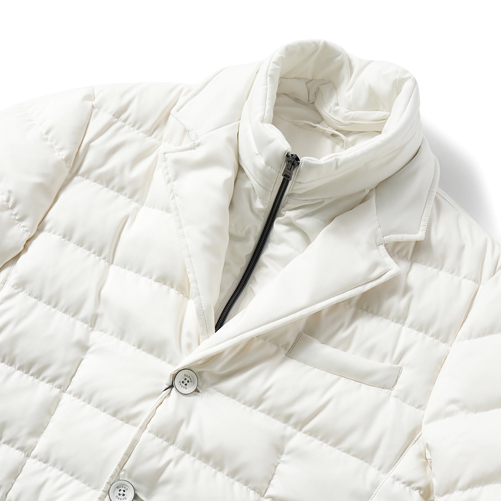 HERNO ヘルノ ARENDELLE ポリエステル デタッチャブルライニング 3B ダウンジャケット PI001177U-12414Z WHITE