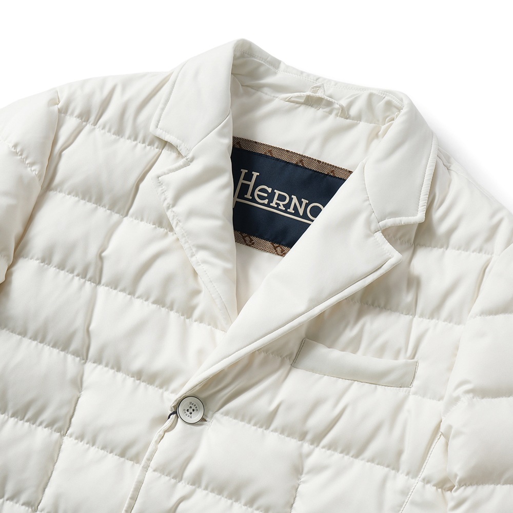 HERNO ヘルノ ARENDELLE ポリエステル デタッチャブルライニング 3B ダウンジャケット PI001177U-12414Z WHITE
