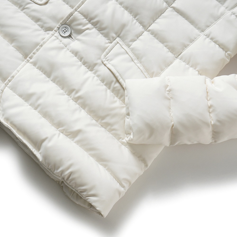 HERNO ヘルノ ARENDELLE ポリエステル デタッチャブルライニング 3B ダウンジャケット PI001177U-12414Z WHITE