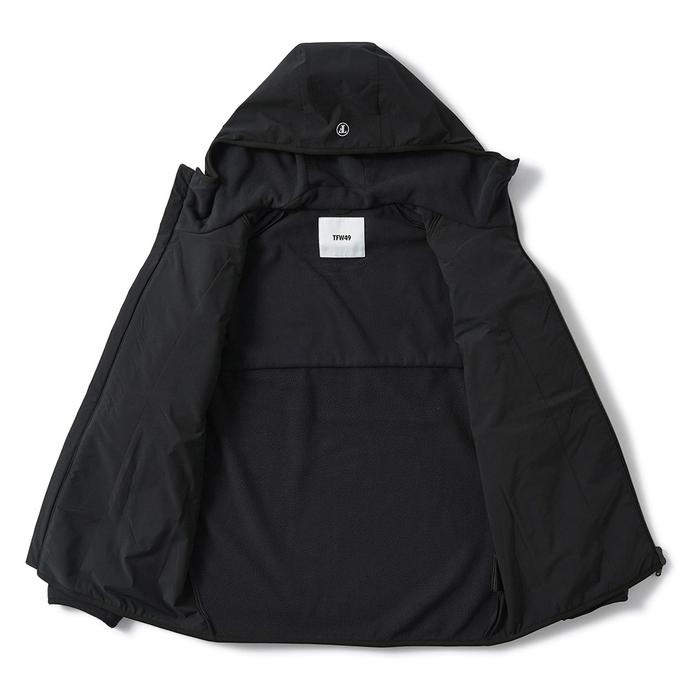 TFW49 ティーエフダブリュー49 FLEECE HOODIE BLOUSON フリース フーディ ブルゾン T042520013 BLACK