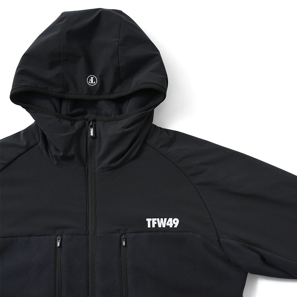 TFW49 ティーエフダブリュー49 FLEECE HOODIE BLOUSON フリース フーディ ブルゾン T042520013 BLACK