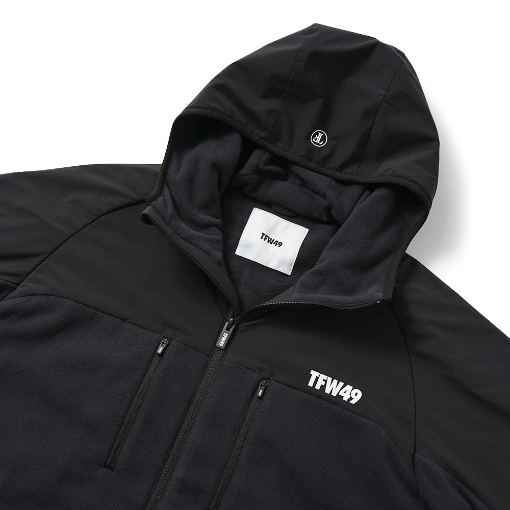 TFW49 ティーエフダブリュー49 FLEECE HOODIE BLOUSON フリース フーディ ブルゾン T042520013 BLACK