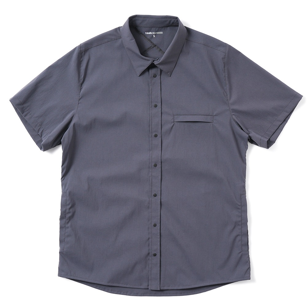 POUTNIK TILAK ポートニック ティラック Knight Shirts S/S ナイト シャツ ショートスリーブ EBONY GRAY