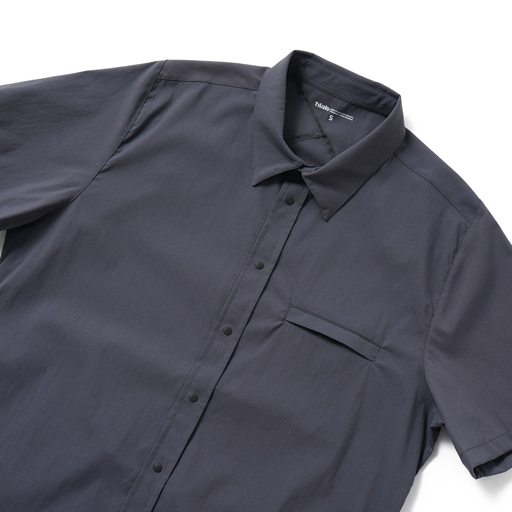 POUTNIK TILAK ポートニック ティラック Knight Shirts S/S ナイト シャツ ショートスリーブ EBONY GRAY
