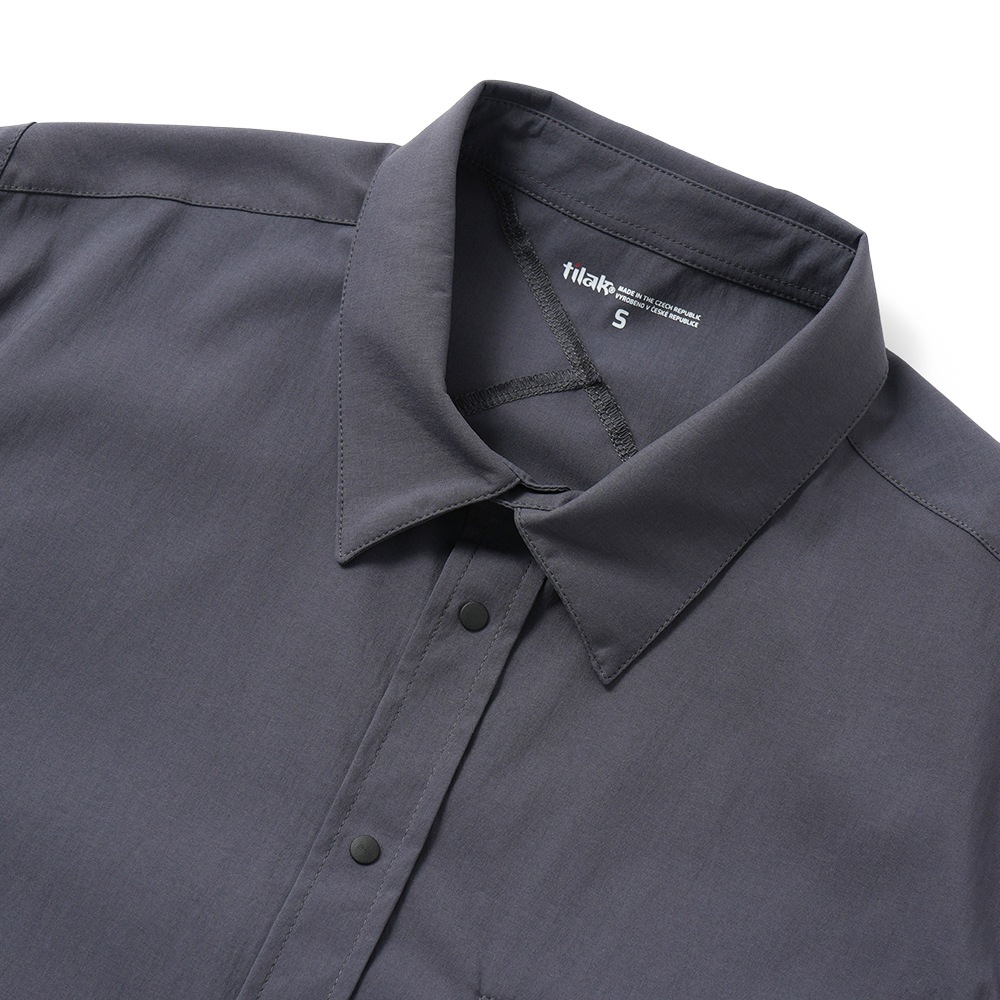 POUTNIK TILAK ポートニック ティラック Knight Shirts S/S ナイト シャツ ショートスリーブ EBONY GRAY