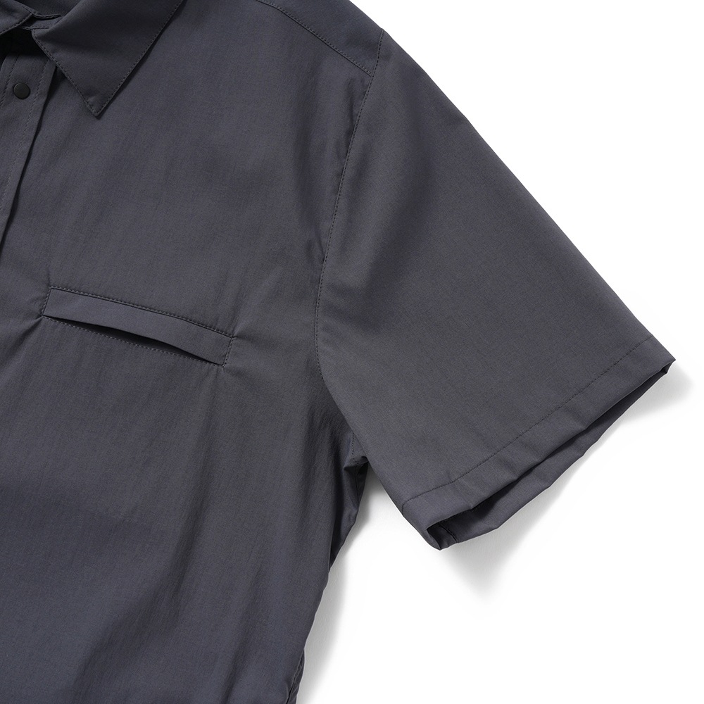 POUTNIK TILAK ポートニック ティラック Knight Shirts S/S ナイト シャツ ショートスリーブ EBONY GRAY