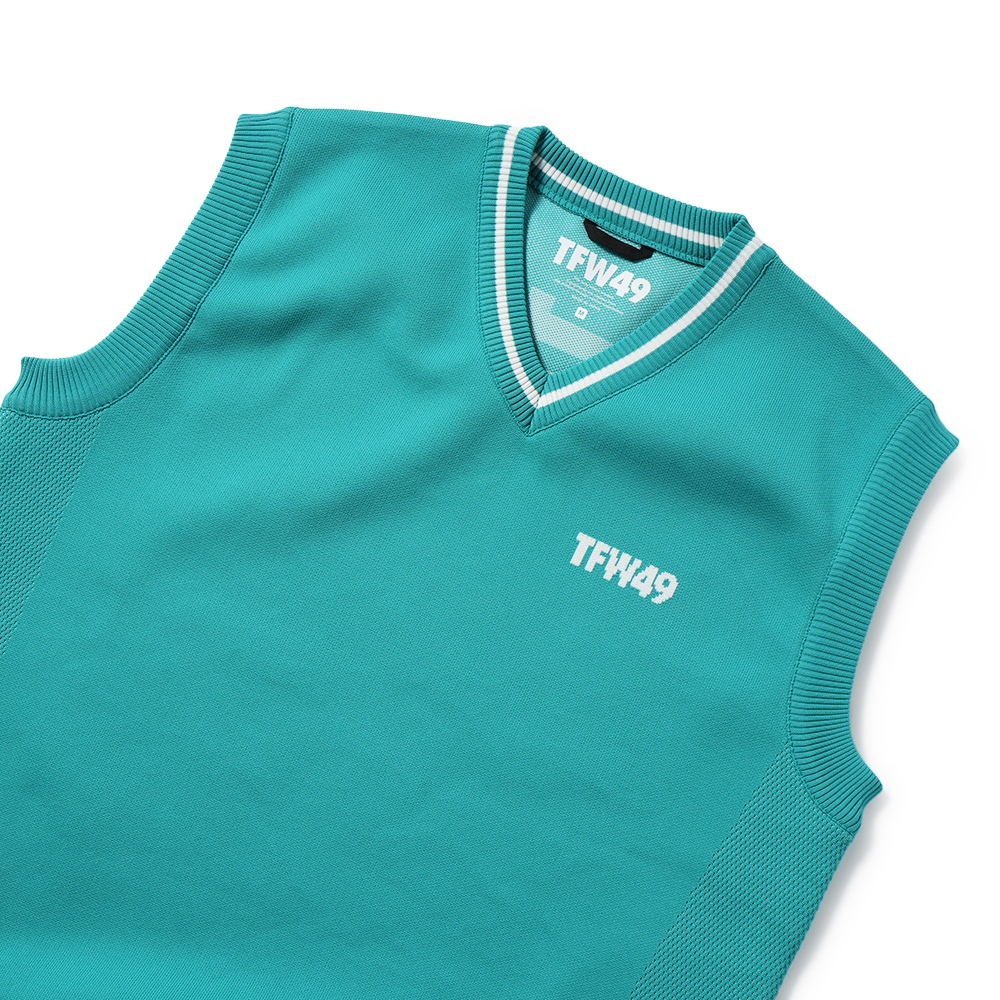 TFW49 ティーエフダブリュー49 KNIT VEST ニットベスト T092410001 GREEN