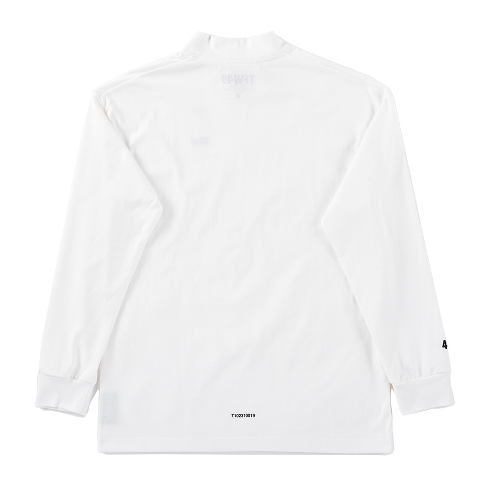 TFW49 ホワイト モックネック TFW49 - RELAX MOCK NECK T | モックネックシャツ | ホワイト×グレー