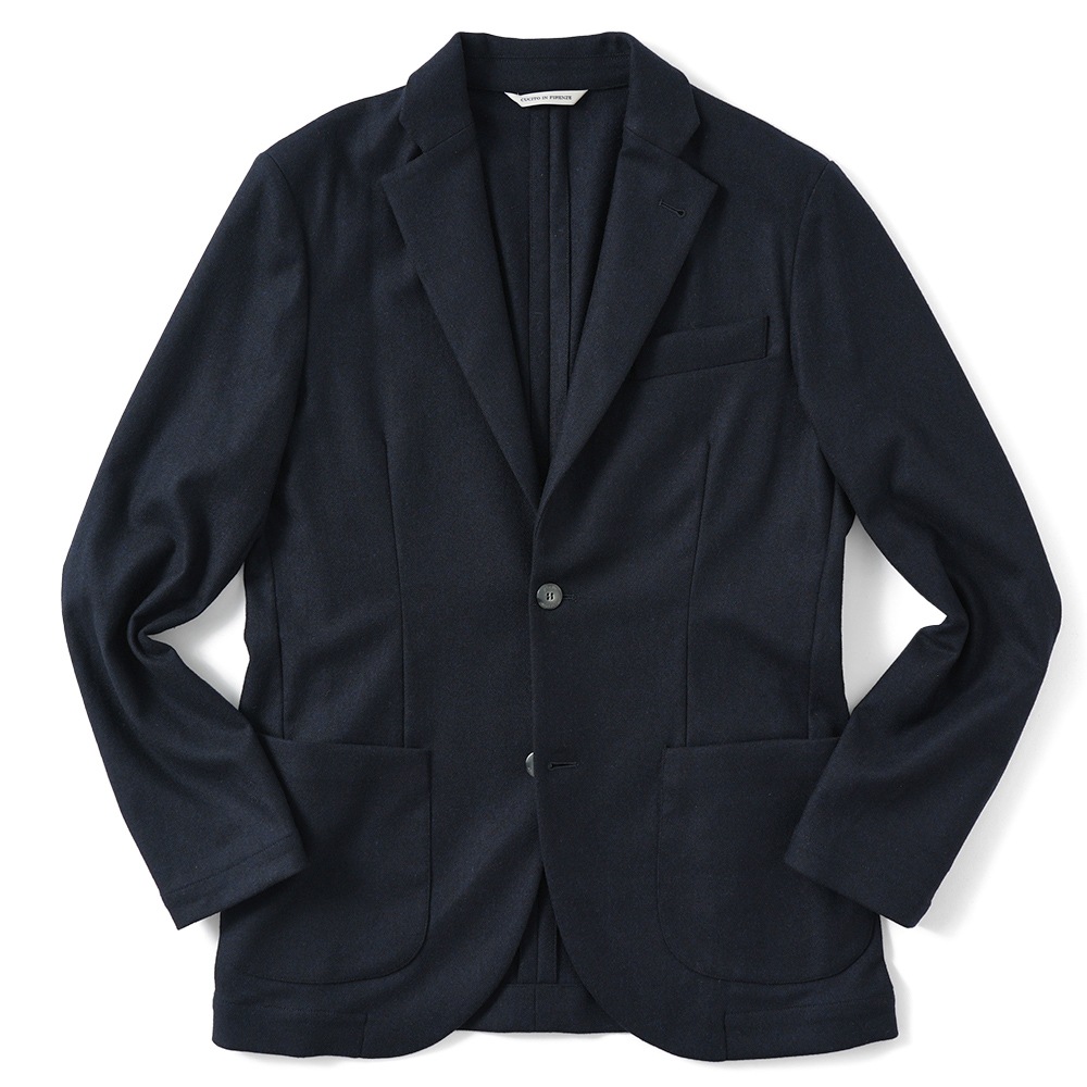 giab's ARCHIVIO ジャブスアルキヴィオ STROZZI/L A7072U ストロッツィ ウォッシャブルウール 2B ジャケット NAVY