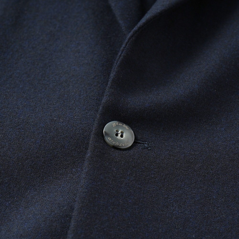 giab's ARCHIVIO ジャブスアルキヴィオ STROZZI/L A7072U ストロッツィ ウォッシャブルウール 2B ジャケット NAVY
