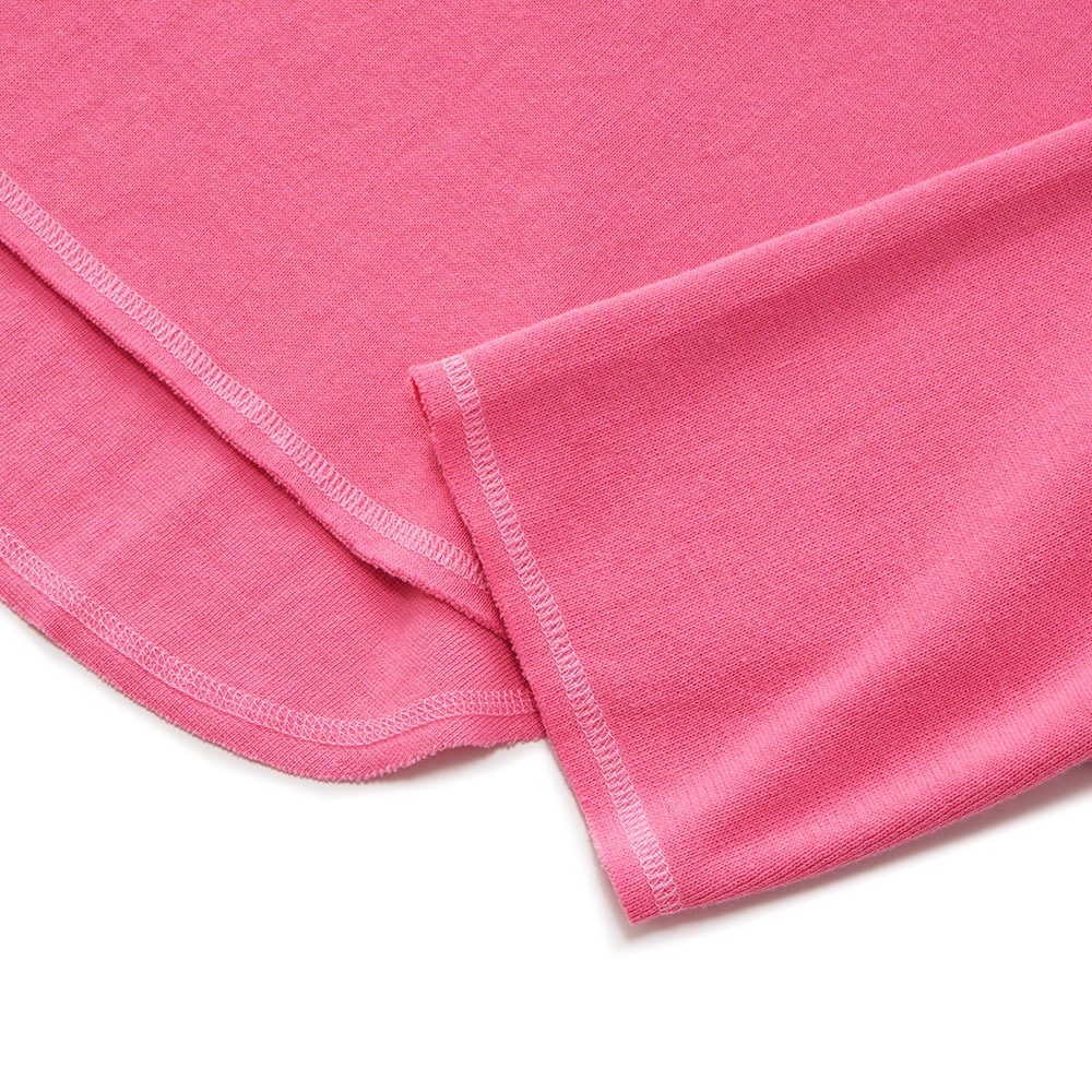 GICIPI ジチピ 2314A BROCCOLO ブローッコロ PESANTE ミラノリブ ショート丈 ワイドシルエット　ニットソー PINK