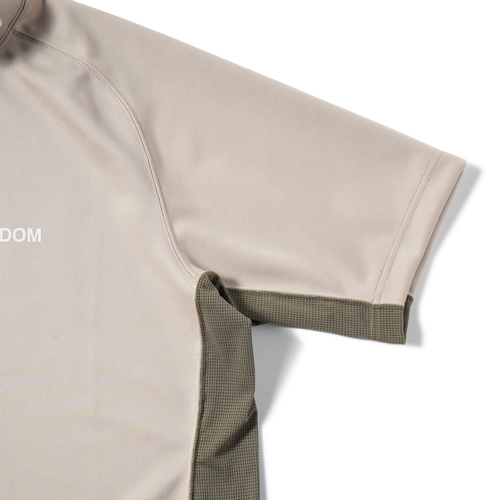 SIDE MESH MOCKNECK S/S TEE – ELSFANDER