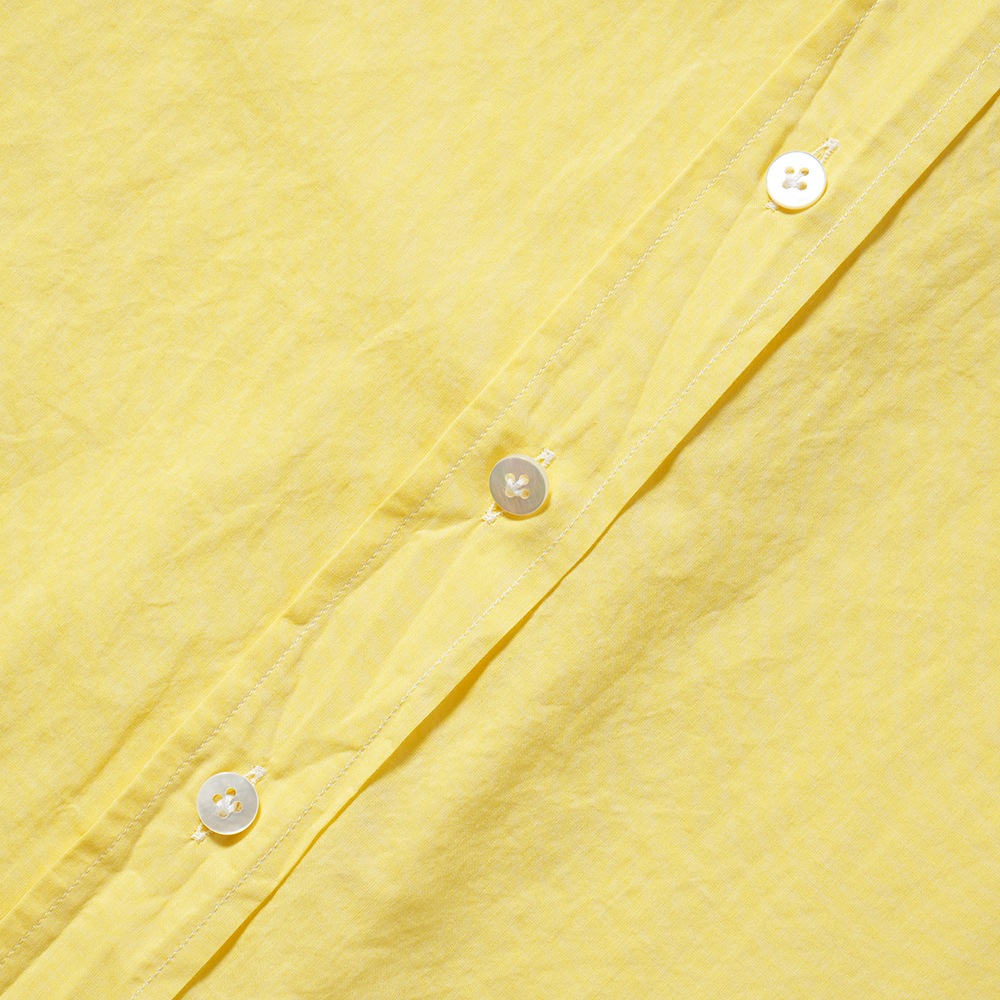 FINAMORE フィナモレ LISA GRACEJ 046122 P4063 コットン ビッグシルエットシャツ YELLOW
