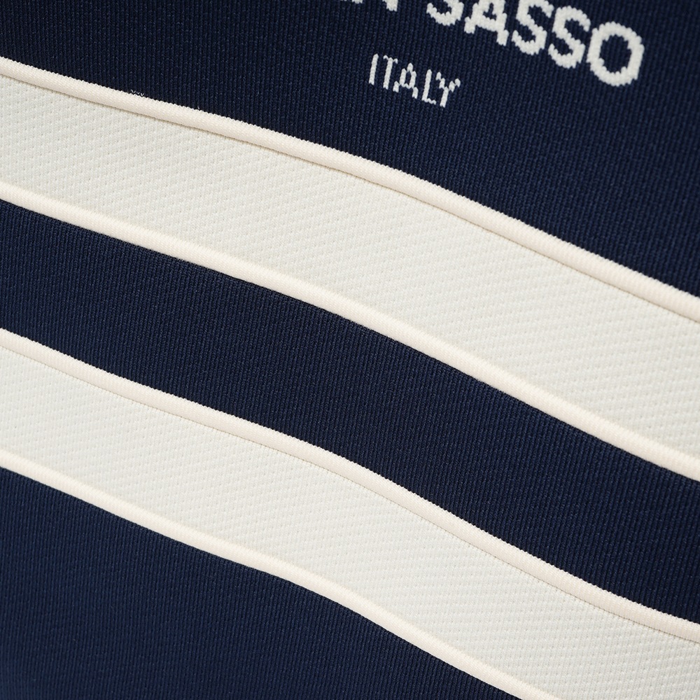 GRAN SASSO グランサッソ ポリエステル・ナイロン ロゴ トートバッグ 91104-90038 NAVY