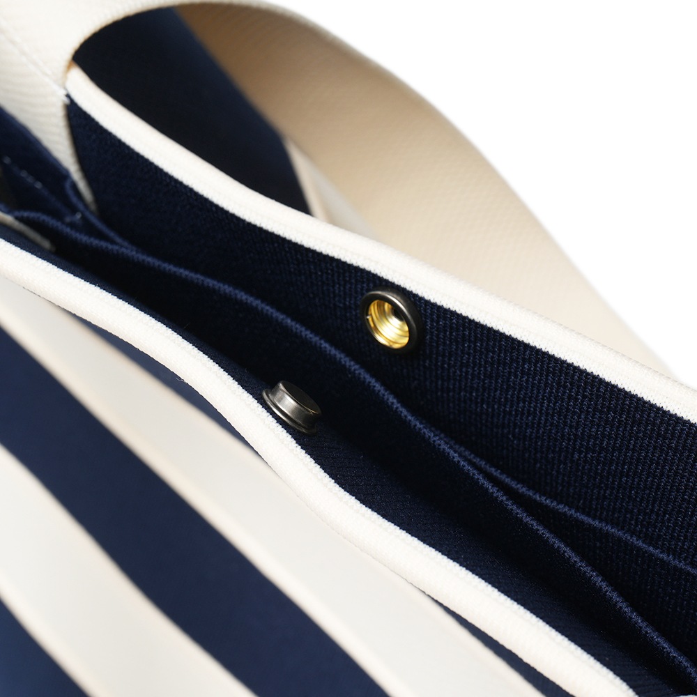 GRAN SASSO グランサッソ ポリエステル・ナイロン ロゴ トートバッグ 91104-90038 NAVY