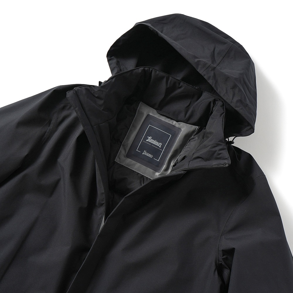 HERNO Laminar インサイドフードスタンドカラーミリタリーコート HERNO Laminar ヘルノ ラミナー ゴアテックス スタンドカラー