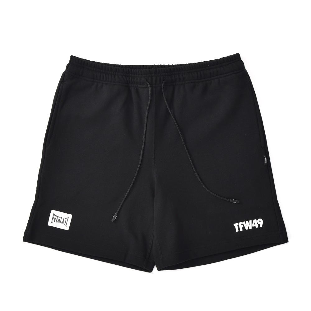 TFW49×EVERLAST ティーエフダブリュー49×エバーラスト EVERLAST SWEAT SHORT スウェットショーツ T072312002 BLACK