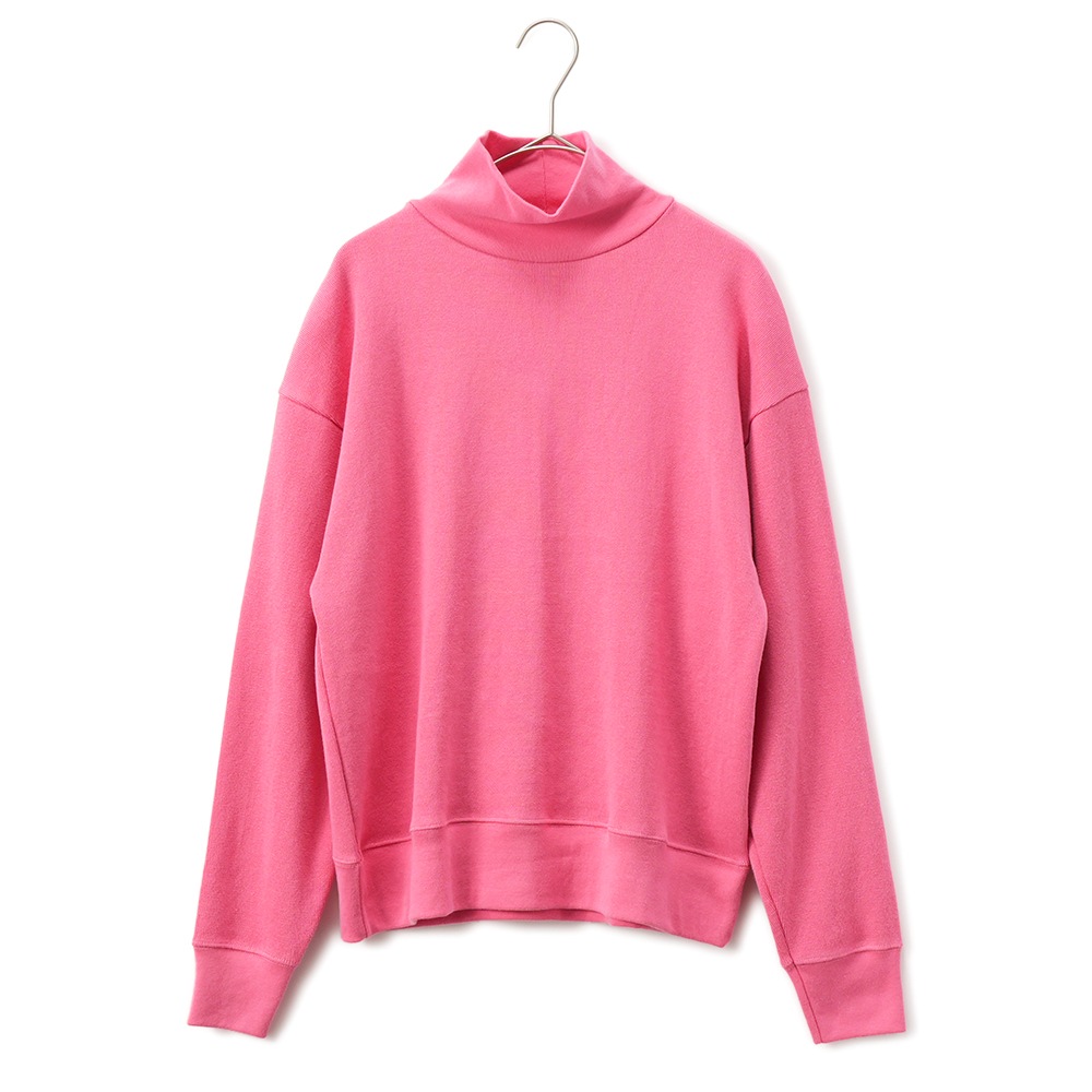 GICIPI ジチピ 2313A PERA ペーラ PESANTE ワイドクロップド丈 ハイネック ミラノリブ ニットソー PINK