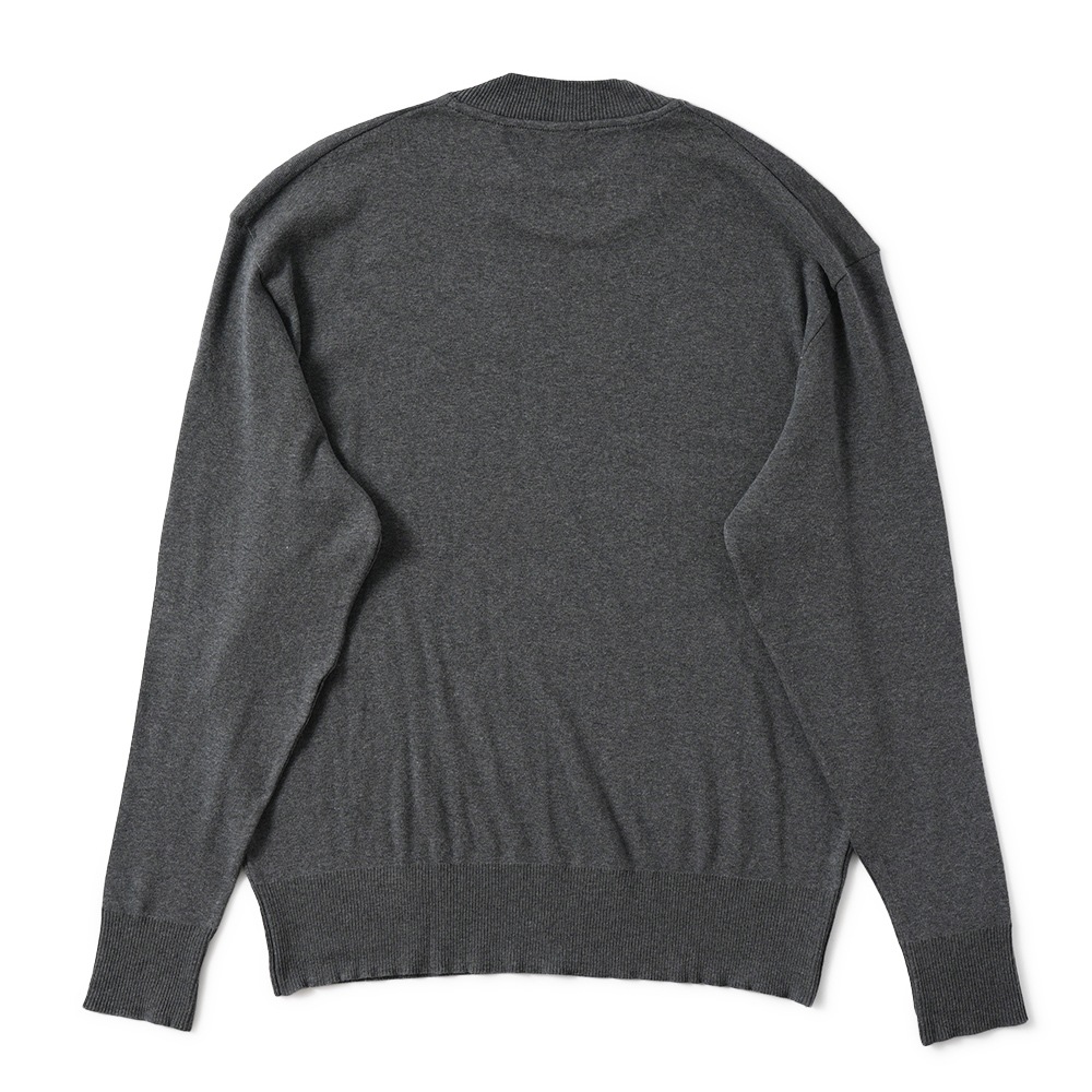 GICIPI ジチピ 2501A GIAGUARO Cotone Soft ジャグァーロ クルーネック リラックスフィット ニットソー Carbone