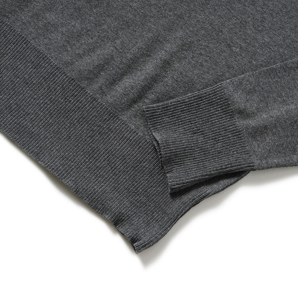 GICIPI ジチピ 2501A GIAGUARO Cotone Soft ジャグァーロ クルーネック リラックスフィット ニットソー Carbone