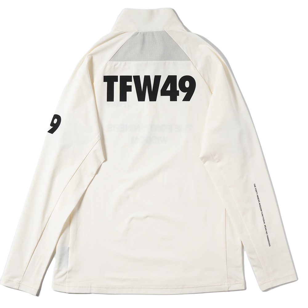 TFW49 ティーエフダブリュー49 L/S HALF ZIP MOCKNECK L/S ハーフジップ モックネック T102410005 WH×IV