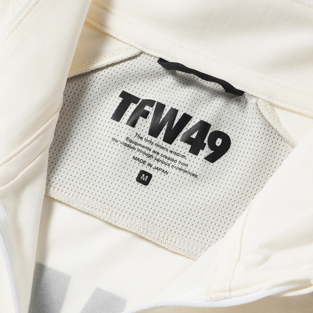 TFW49 ティーエフダブリュー49 L/S HALF ZIP MOCKNECK L/S ハーフジップ モックネック T102410005 WH×IV