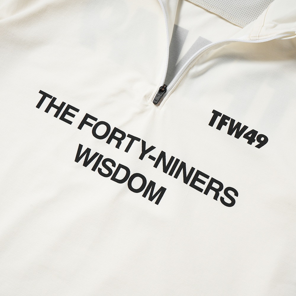 TFW49 ティーエフダブリュー49 L/S HALF ZIP MOCKNECK L/S ハーフジップ モックネック T102410005 WH×IV