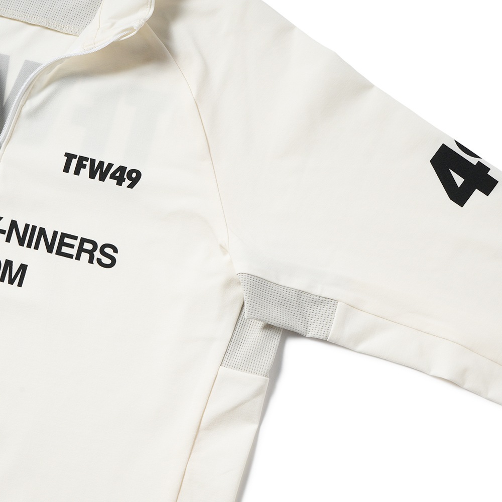 TFW49 ティーエフダブリュー49 L/S HALF ZIP MOCKNECK L/S ハーフジップ モックネック T102410005 WH×IV