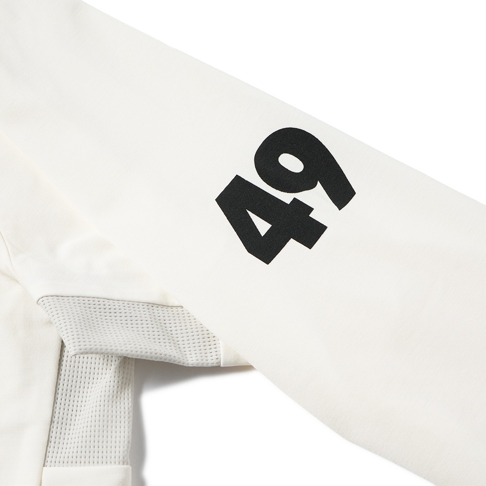 TFW49 ティーエフダブリュー49 L/S HALF ZIP MOCKNECK L/S ハーフジップ モックネック T102410005 WH×IV