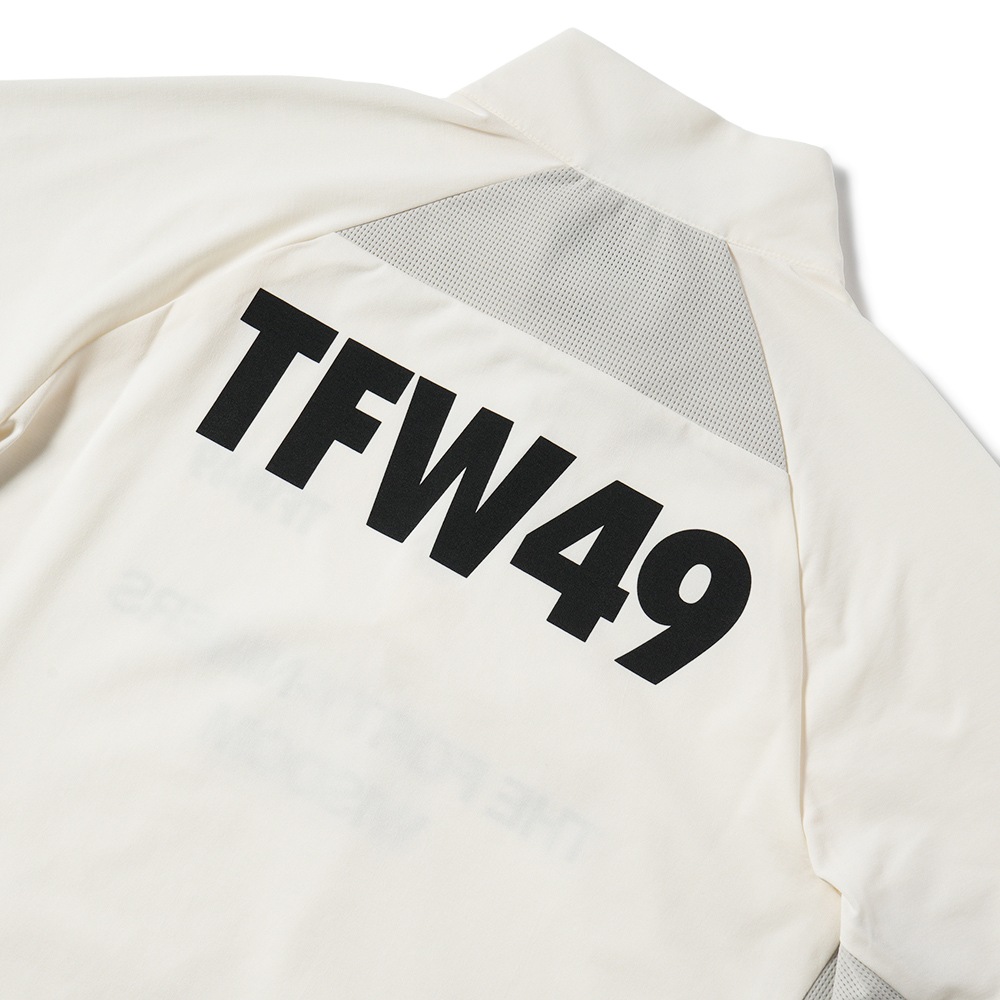 TFW49 ティーエフダブリュー49 L/S HALF ZIP MOCKNECK L/S ハーフジップ モックネック T102410005 WH×IV