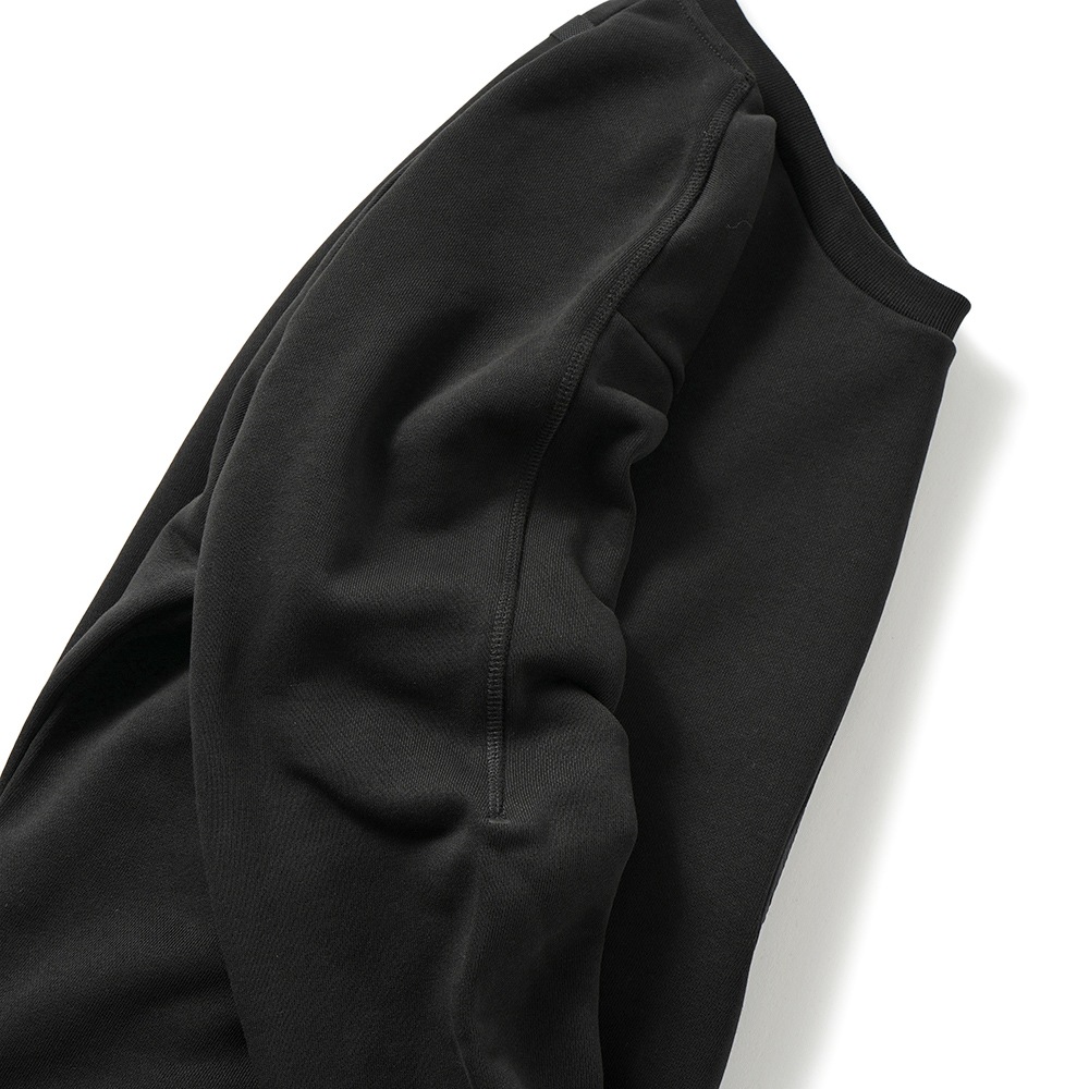 HERNO Laminar ヘルノ ラミナー ヘビーコットンスウェット ポケット クルーネック ロングスリーブ JG00051UL-52075 BLACK