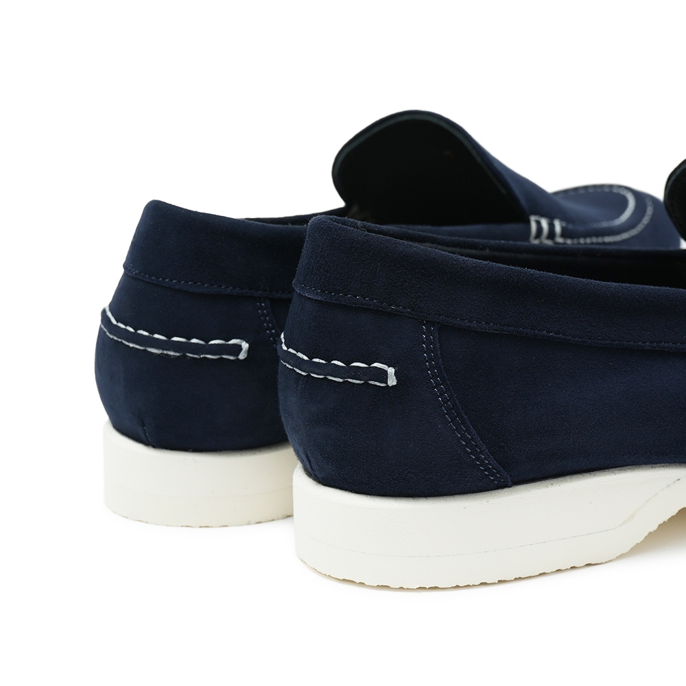 FERRANTE フェランテ NAVY/M CAMOSCIO スエード ラバーソール デッキシューズ NAVY