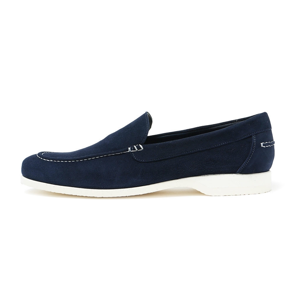 FERRANTE フェランテ NAVY/M CAMOSCIO スエード ラバーソール デッキシューズ NAVY