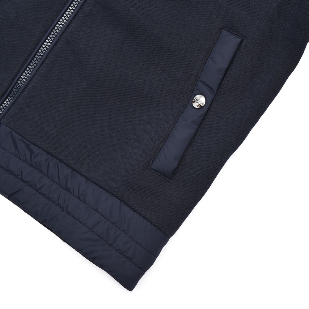 HERNO ヘルノ JC0010U-50027＋12004 スウェット ジップアップ ブルゾン