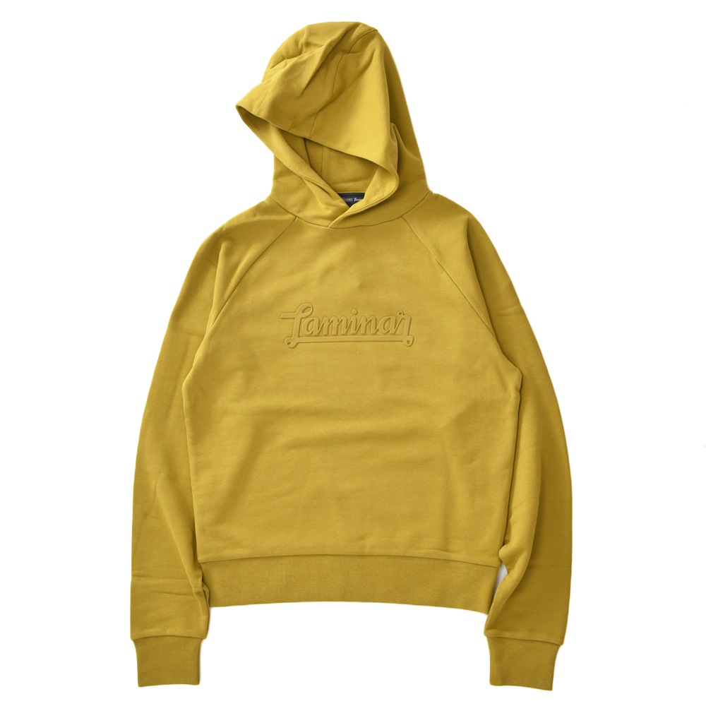 HERNO Laminar ヘルノ ラミナー JG008UL-50017 エンボス ロゴ スウェット プルオーバーパーカ YELLOW