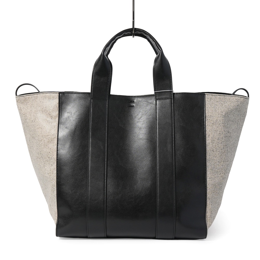 &MYUQ アンドミューク HOLLY ホリー ビッグ ハンドバッグ BLACK×SAND
