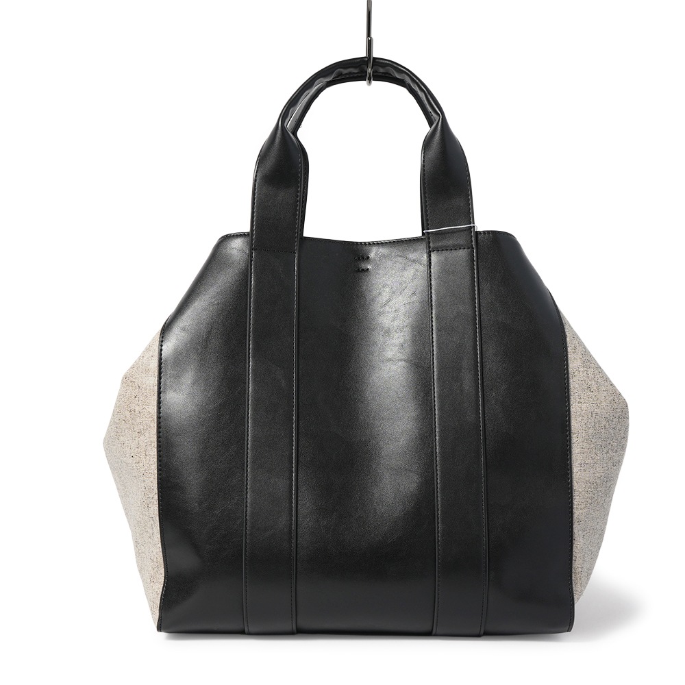 &MYUQ アンドミューク HOLLY ホリー ビッグ ハンドバッグ BLACK×SAND