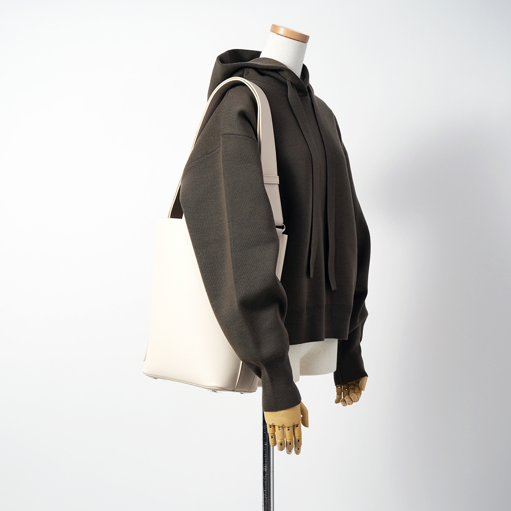 &MYUQ アンドミューク JUNO MINI ジュノ ミニ シボ ショルダー バッグ MCB075 WHITE