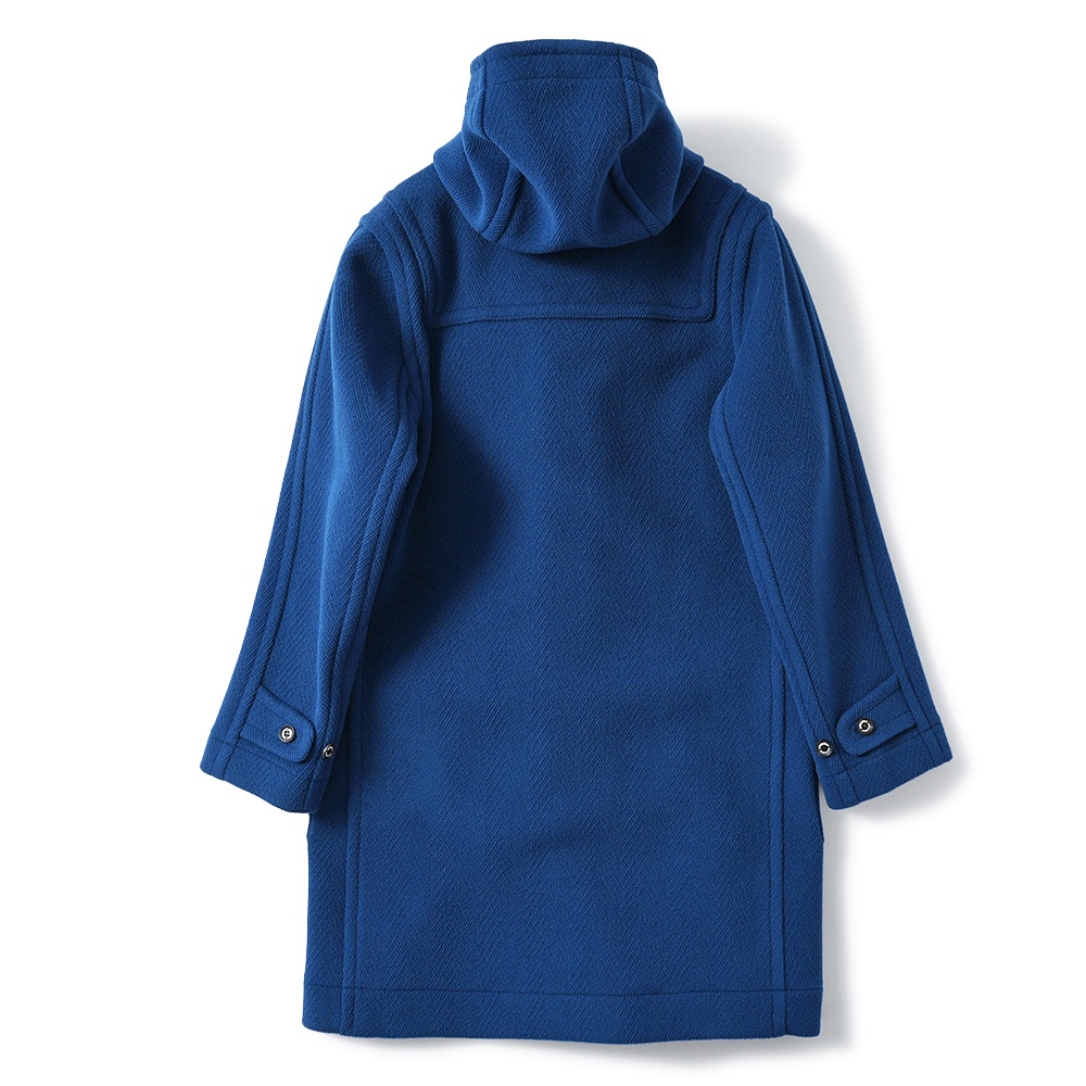 INVERTERE インバーティア NEWTON ABBOT Joshua Ellis ウール ヘリンボーン ダッフルコート ROYAL BLUE
