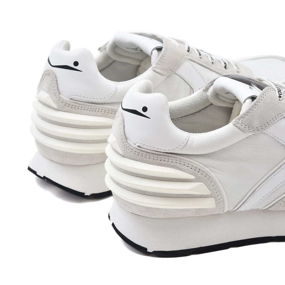 VOILE BLANCHE ボイルブランシェ LIAM POWER ナッパレザー・スエード スニーカー WHITE