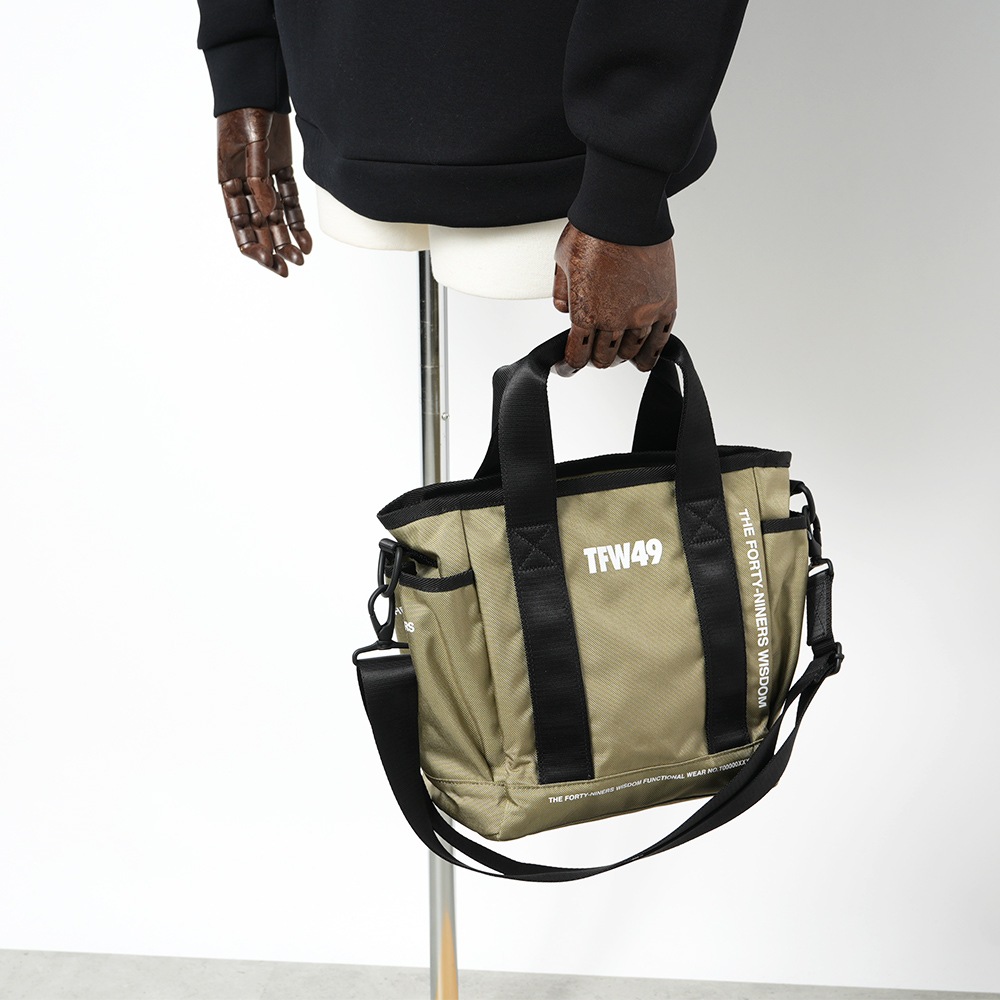 TFW49 ティーエフダブリュー49 NYLON TOTE BAG SMALL ナイロン トートバッグ スモール T132510020 DARK BEIGE