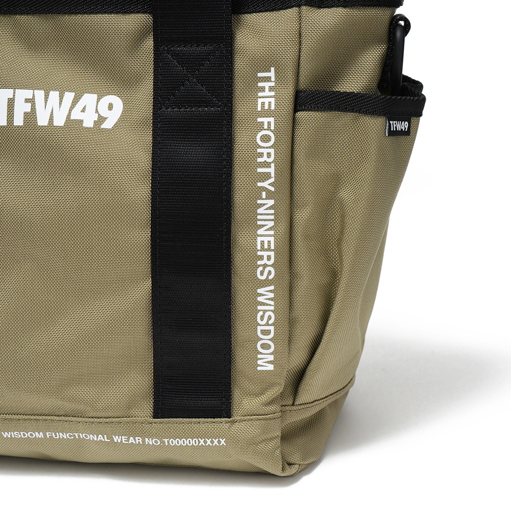 TFW49 ティーエフダブリュー49 NYLON TOTE BAG SMALL ナイロン トートバッグ スモール T132510020 DARK BEIGE