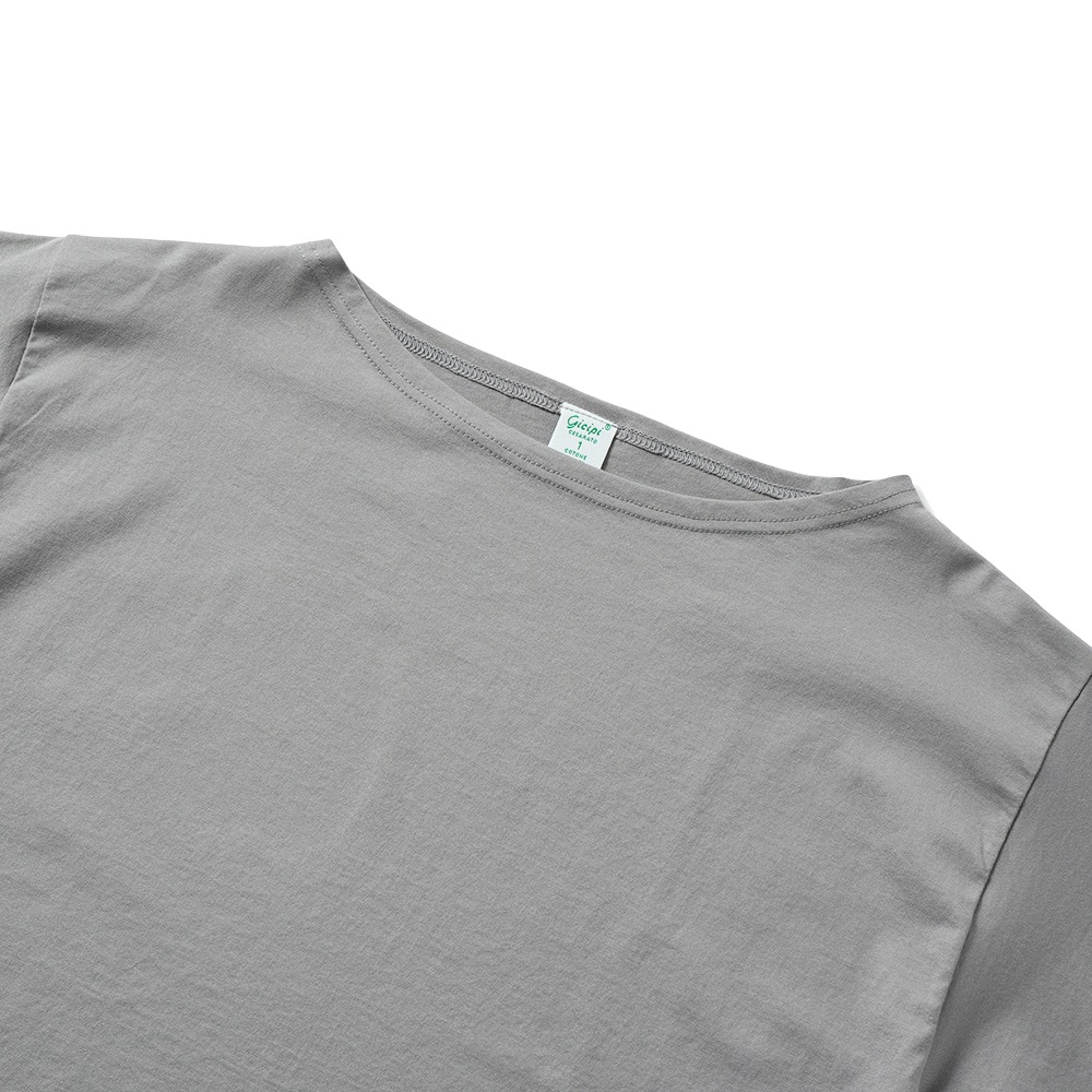 GICIPI ジチピ 2516P PETROLIO Jersey Doppio Ritorto ペトローリオ クロップド丈 ボートネック カットソー CALCE