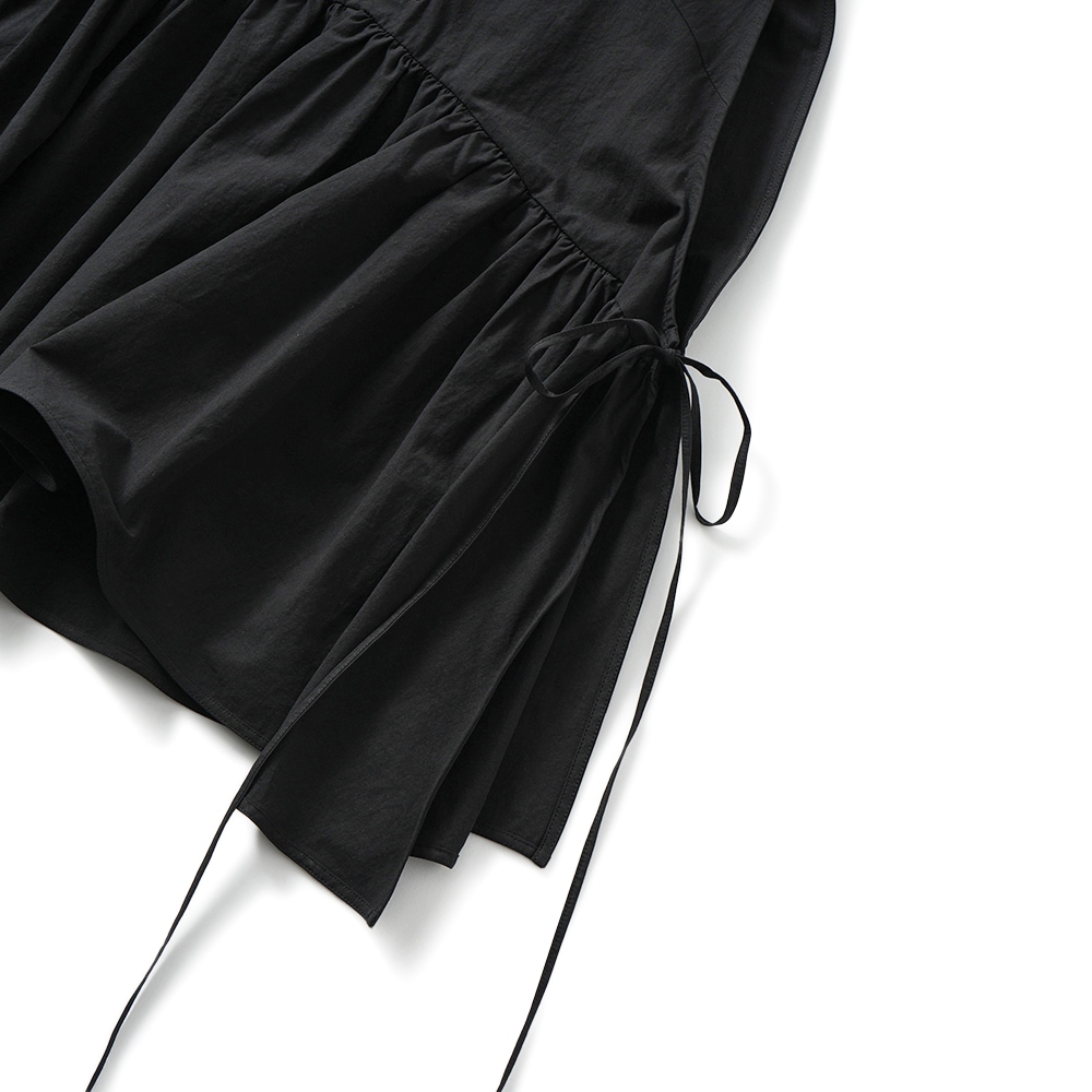 PROTAGONISTA プロタゴニスタ ノースリーブ ギャザーブラウス PNT-BL-10A BLACK