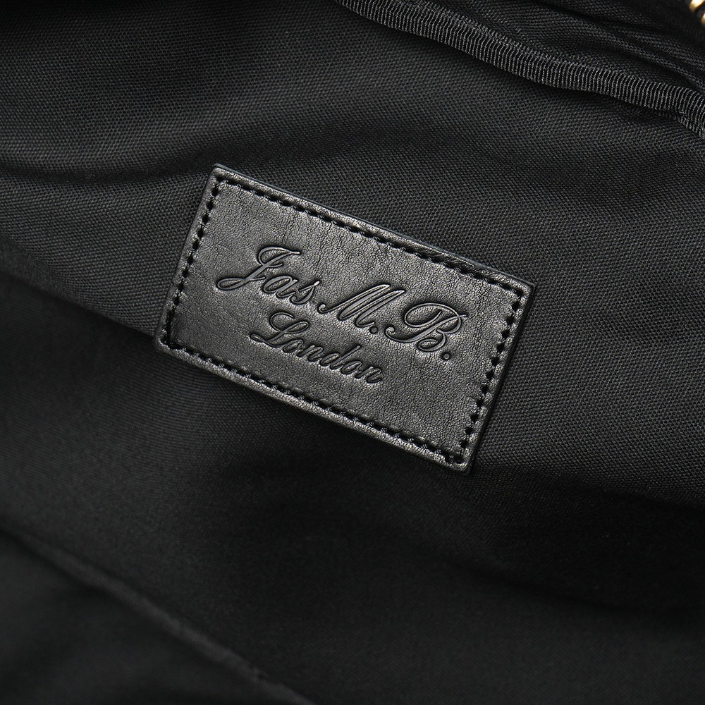 JAS M.B. ジャス エムビー Mini Boston ミニ ボストン ヌメオイルシュリンクレザー ボストンバッグ BLACK