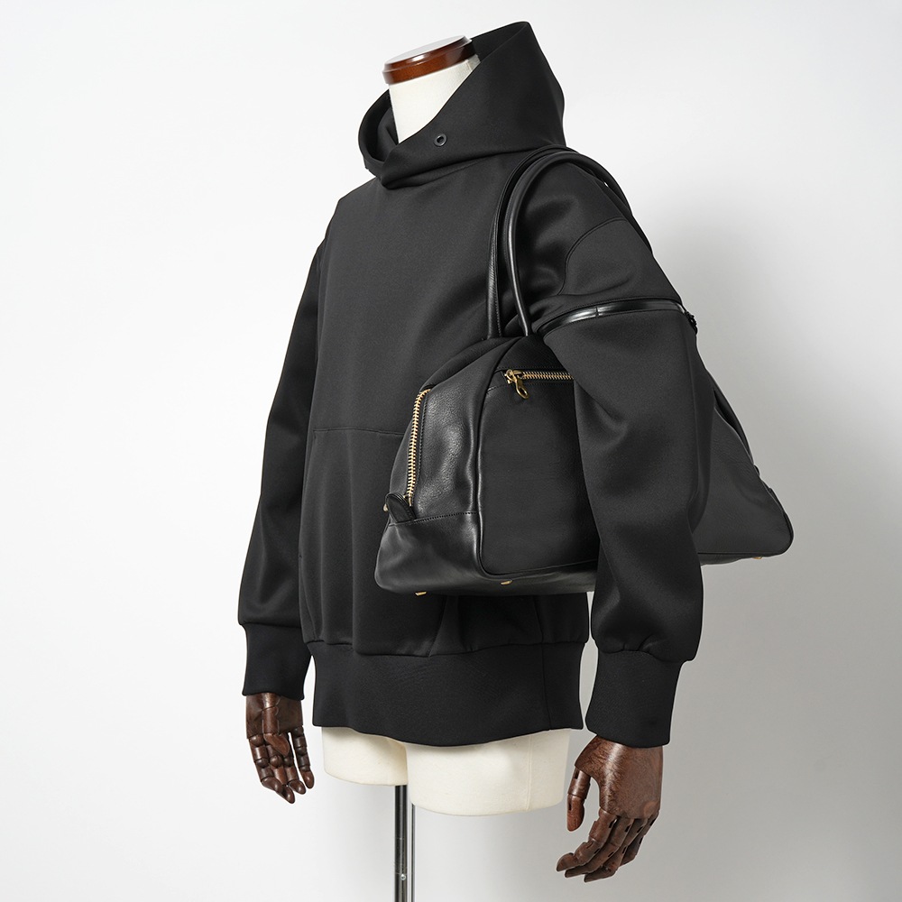 JAS M.B. ジャス エムビー Mini Boston ミニ ボストン ヌメオイルシュリンクレザー ボストンバッグ BLACK