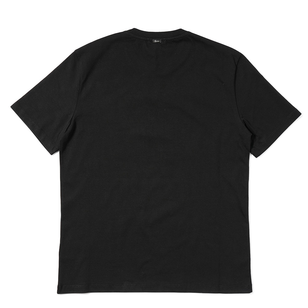 HERNO ヘルノ コンパクトジャージ ロゴ刺繍・プリント ショートスリーブ Tシャツ JG000195U-52000 BLACK