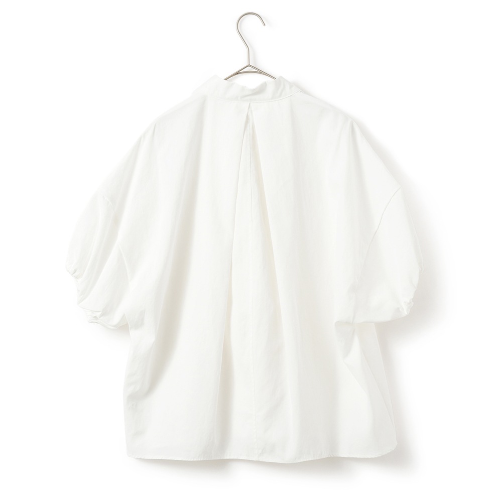 PROTAGONISTA プロタゴニスタ Gather Sleeve Skipper スキッパー シャツ PNT-SH-06 WHITE